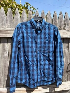 J. Crew Indigo series large cotton shirt.